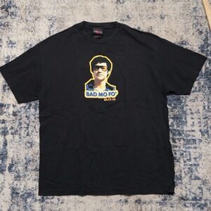 VTG Bruce Lee Shirt Street Fighter Bad Mo Fo' Movie Dragon Y2K Vintage XL